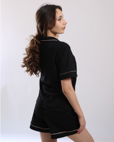 Pyjashort "PERLA" Noir