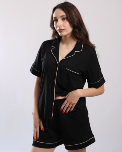 Pyjashort "PERLA" Noir