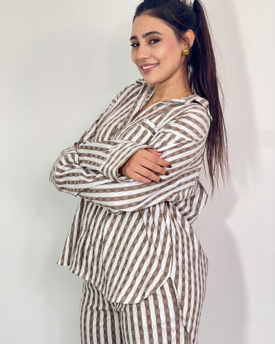 Pyjama Nadine Marron