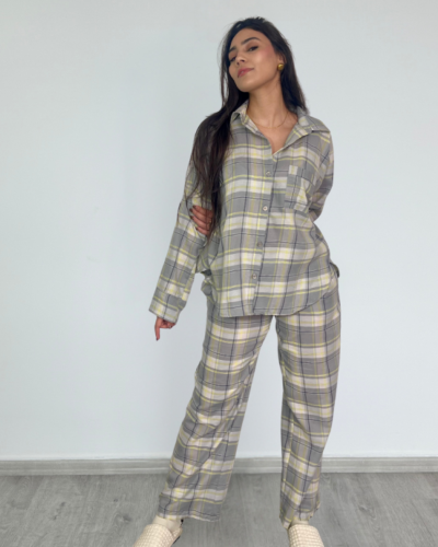 Pyjama Nadine Gris & Jaune