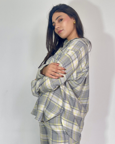 Pyjama Nadine Gris & Jaune