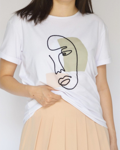 Tee shirt visage