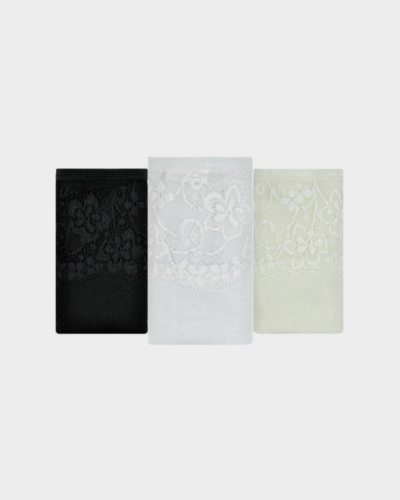 pack de 3 slips mini lace confort