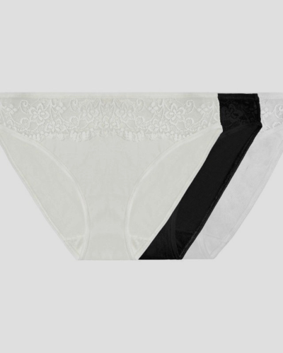 pack de 3 slips mini lace confort