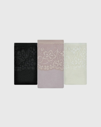pack de 3 slips mini lace confort
