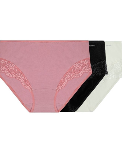 pack de 3 slips maxi lace confort
