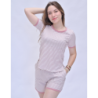 Pyjashort Rayé Rose