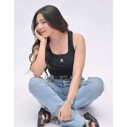 Crop top Carré 5S Noir