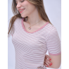 Pyjashort Rayé Rose