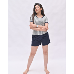 Pyjashort Rayé Bleu