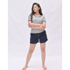 Pyjashort Rayé Bleu