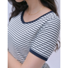 Pyjashort Rayé Bleu