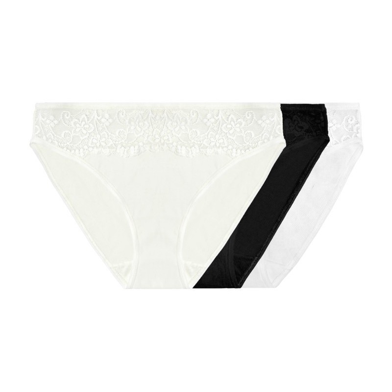 pack de 3 slips mini lace confort
