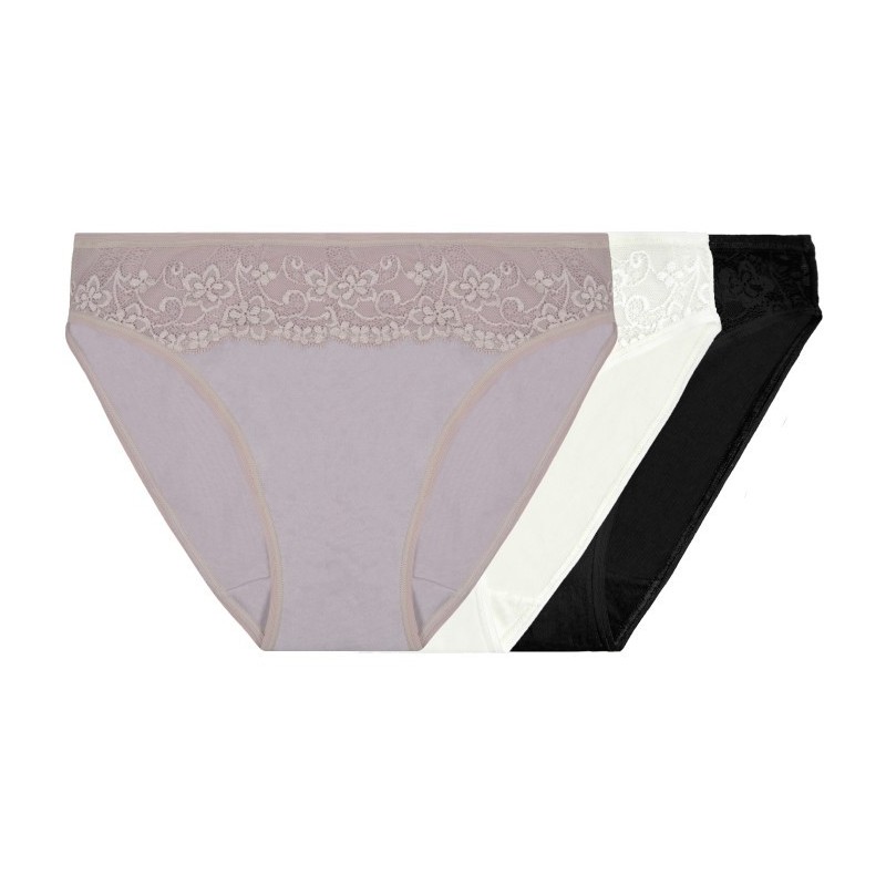 pack de 3 slips mini lace confort