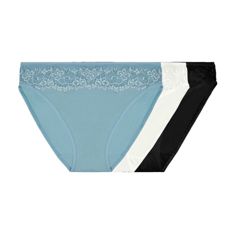pack de 3 slips mini lace confort