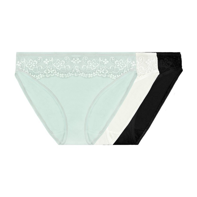pack de 3 slips mini lace confort