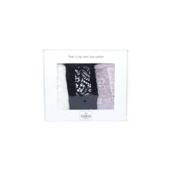 pack de 3 slips mini lace confort