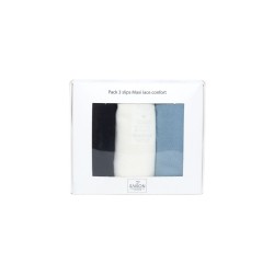 pack de 3 slips maxi lace confort