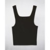 Crop top carré  noir