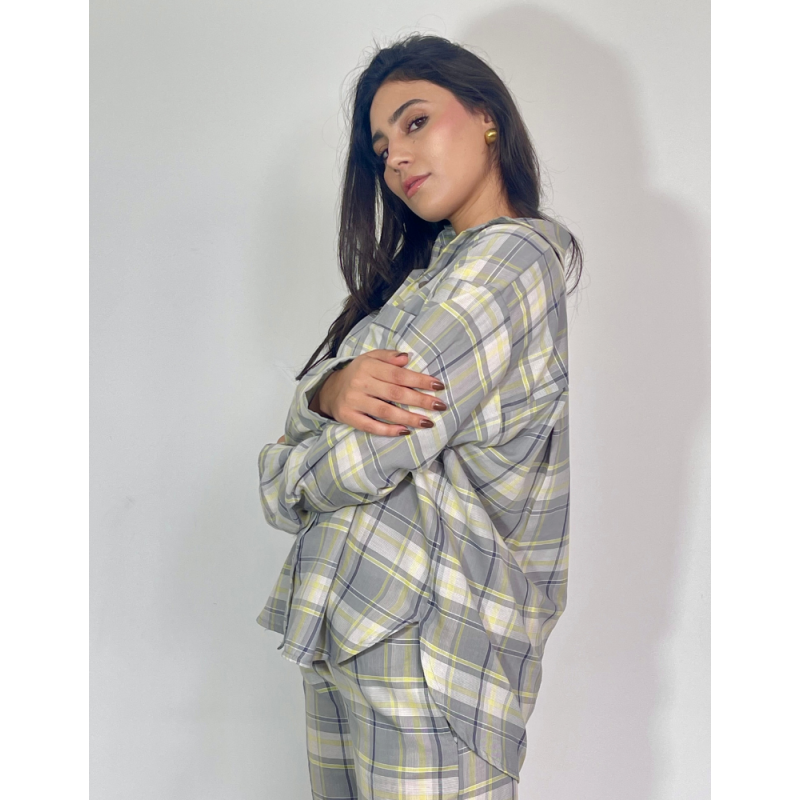 Pyjama Nadine Gris & Jaune