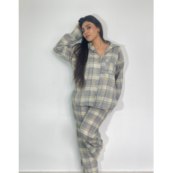 Pyjama Nadine Gris & Jaune