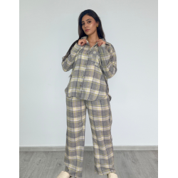 Pyjama Nadine Gris & Jaune